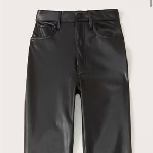 Abercrombie “The Ankle Straight” Vegan Leather Pants